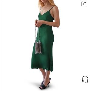 Reformation Boston Dress Emerald